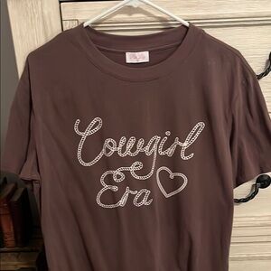Brown 'Cowgirl Era' Graphic T-Shirt